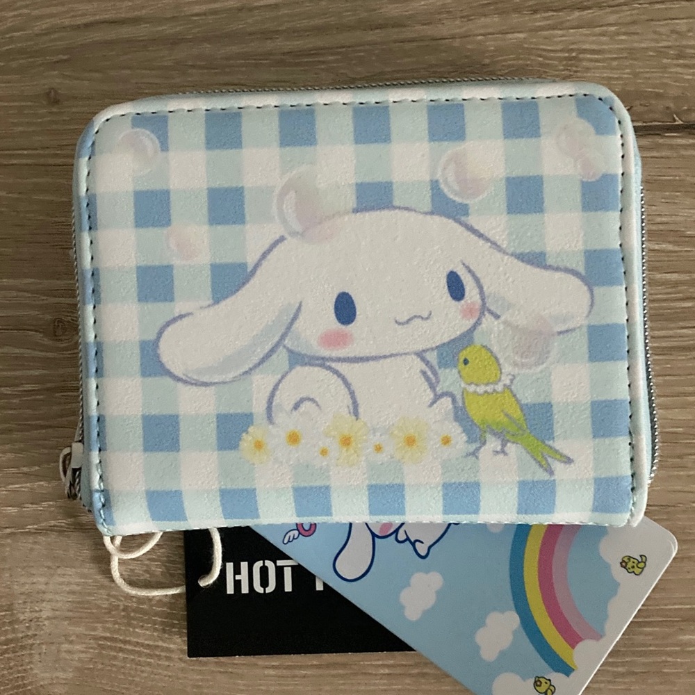 New Loungefly Sanrio Cinnamoroll gingham wallet